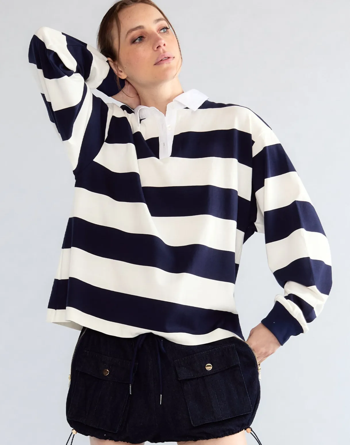 Ardie Striped Rugby Shirt