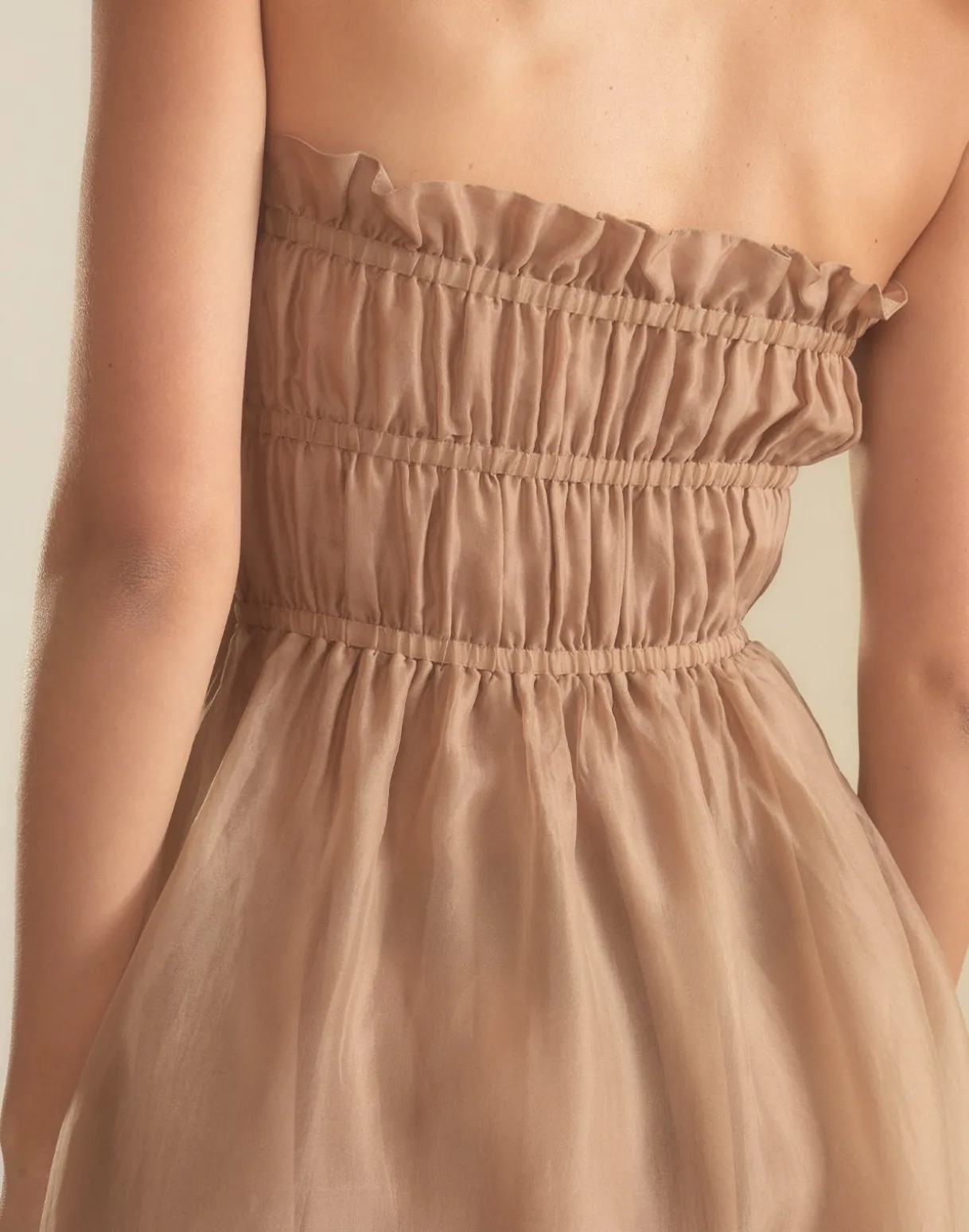 Buckle Up Silk Organza Dress