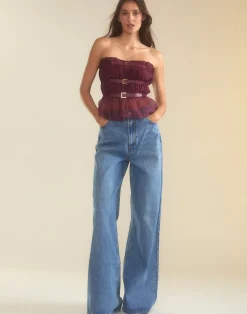 Buckle Up Silk Organza Top