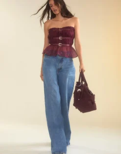 Buckle Up Silk Organza Top