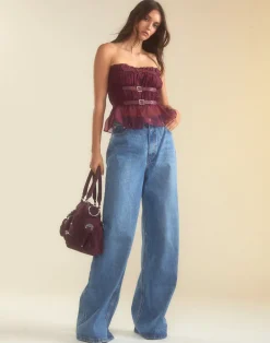 Buckle Up Silk Organza Top