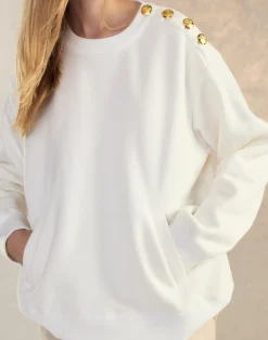 Button Up Sweatshirt