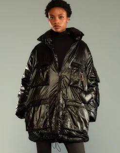 Cargo Pocket Puffer Coat