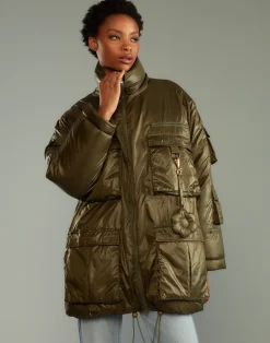 Cargo Pocket Puffer Coat