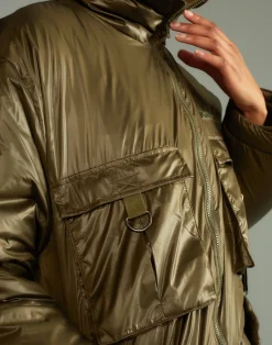 Cargo Pocket Puffer Coat