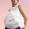 Chloe Organza Flower Top