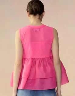 Chloe Organza Flower Top