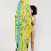 Custom 7' Surfboard - Yellow Garden Floral