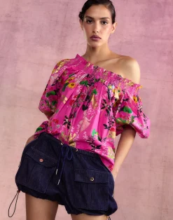 Denim Cargo Shorts