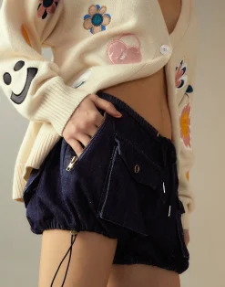 Denim Cargo Shorts