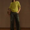 Embossed Leather Pants