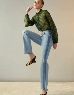 Evergreen Silk Organza Shirt