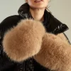 Faux Fur Oversized Mittens