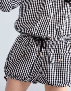 Geneva Gingham Cargo Shorts