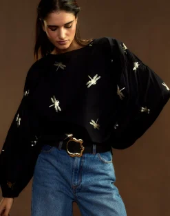Geneva Gold Foil Blouse