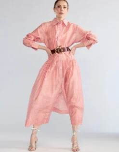 Geneva Silk Cotton Shirt Dress