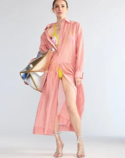 Geneva Silk Cotton Shirt Dress