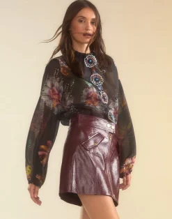 Harper Vegan Leather Skirt