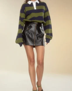 Harper Vegan Leather Skirt