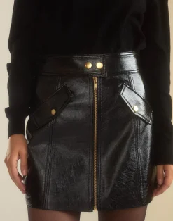 Harper Vegan Leather Skirt