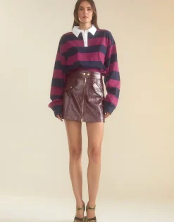 Harper Vegan Leather Skirt