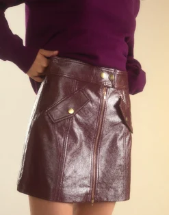 Harper Vegan Leather Skirt