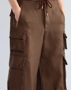 Houndstooth Cargo Pants