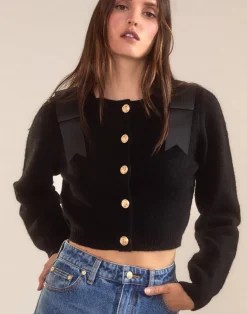 Ivy Cropped Wool Cardigan