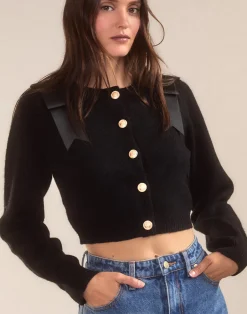 Ivy Cropped Wool Cardigan