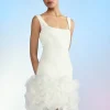 Kourtney Organza Flower Hem Dress