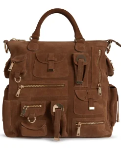 Leather Cargo Pocket Bag
