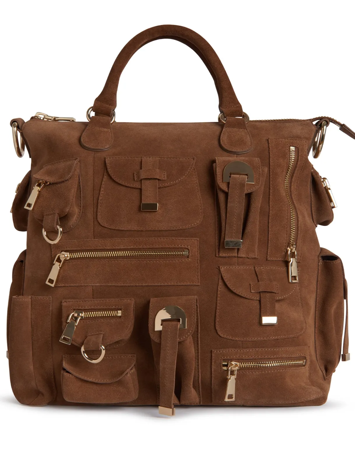 Leather Cargo Pocket Bag