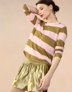 Liquid Gold Lamé Shorts