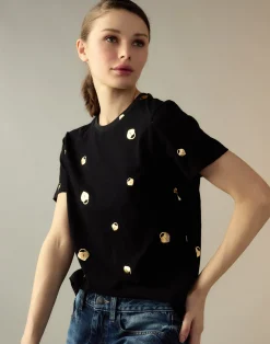 Lock & Key Metallic Tee
