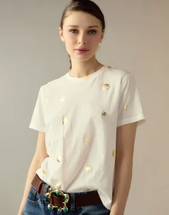 Lock & Key Metallic Tee