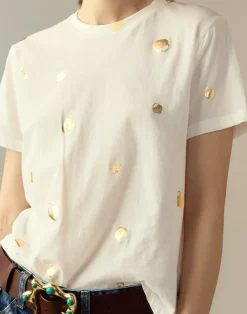 Lock & Key Metallic Tee