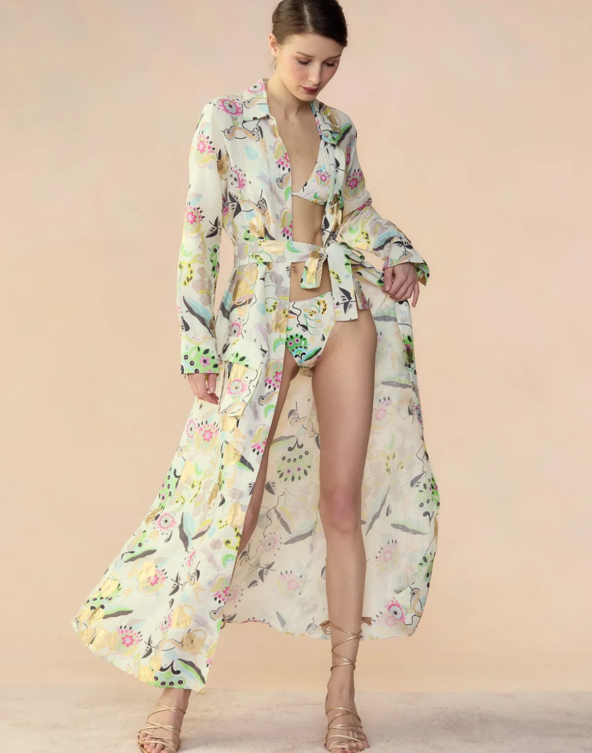 Love Locket Linen Shirt Dress