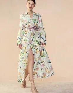 Love Locket Linen Shirt Dress