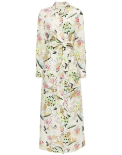 Love Locket Linen Shirt Dress
