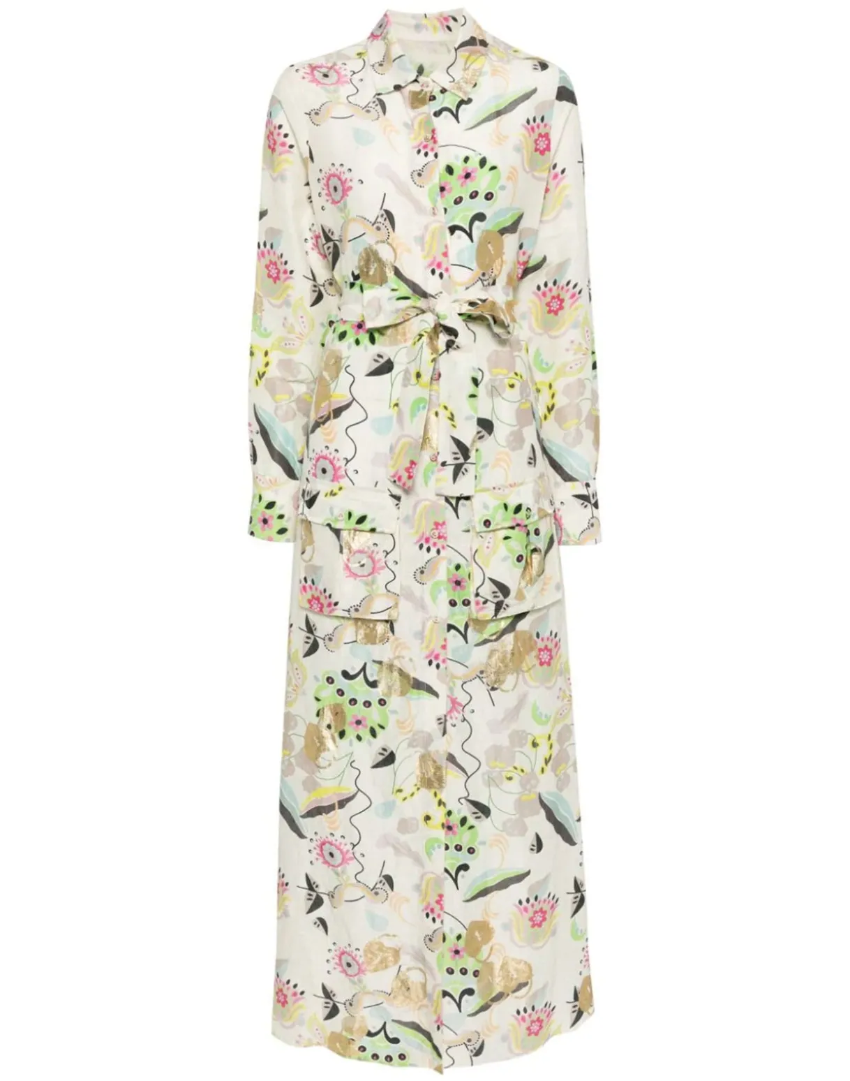Love Locket Linen Shirt Dress