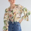 Love Locket Silk Linen Blouse