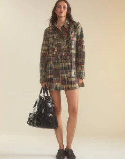 Madrid Madras Tuxedo Dress