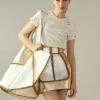 Mixed Metallic Vegan Leather Skirt