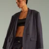 Pinstripe Blazer