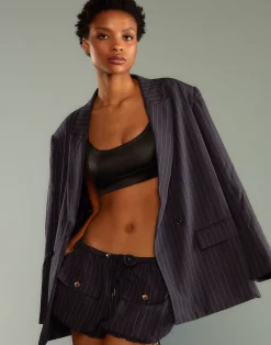 Pinstripe Blazer