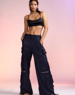 Pinstripe Cargo Pants