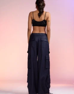 Pinstripe Cargo Pants