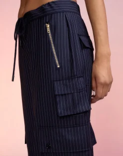 Pinstripe Cargo Pants