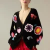 Playful Patchwork Cardigan