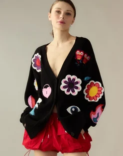 Playful Patchwork Cardigan